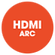 One cable connection with HDMI ARC